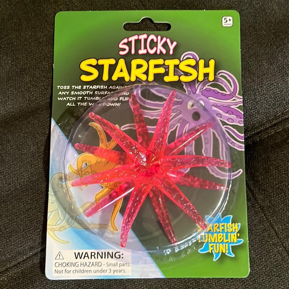 🐚 New Sticky Starfish, Tumbling Fun! Pink
